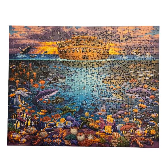 Dowdle Jigsaw Puzzle 500 Pieces 16 x 20 Noahs Ark Under The Sea Eric Dowdle - Picture 1 of 8